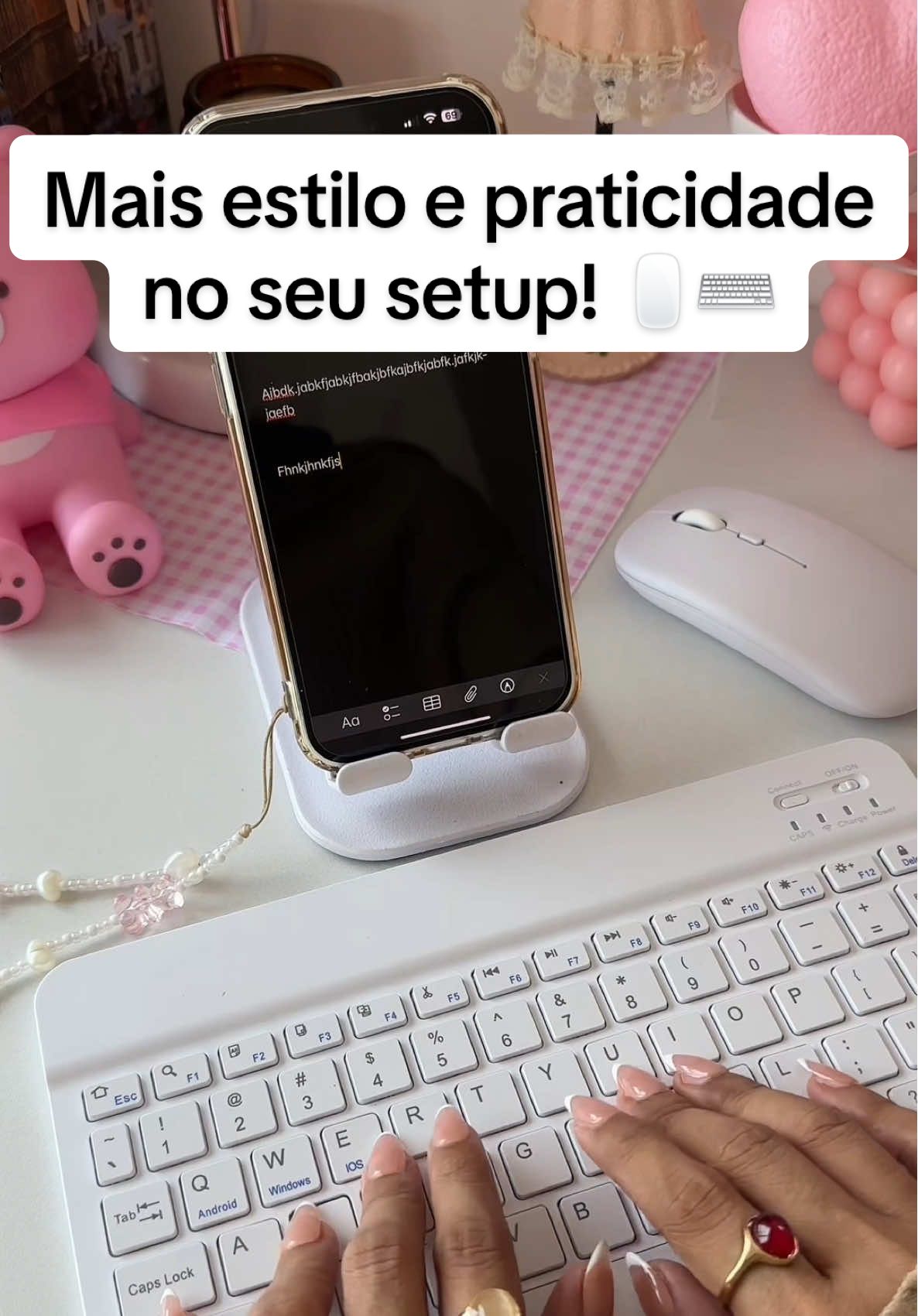 🎨✨ Mais estilo e praticidade no seu setup! O Kit Teclado + Mouse Bluetooth Macaron combina tecnologia sem fio com um design super fofo e moderno 💻🖱️ ✅ Compatível com PC, iPad, Tablet e Notebook ✅ Conexão rápida e estável via Bluetooth ✅ Leve, silencioso e colorido 🌈 Transforme sua rotina com um toque de cor! #TecladoSemFio #MouseBluetooth #EstiloNoTrabalho #MacaronVibes #SetupColorido #dafu #dafushop #dafubrasil #viral #explorar 