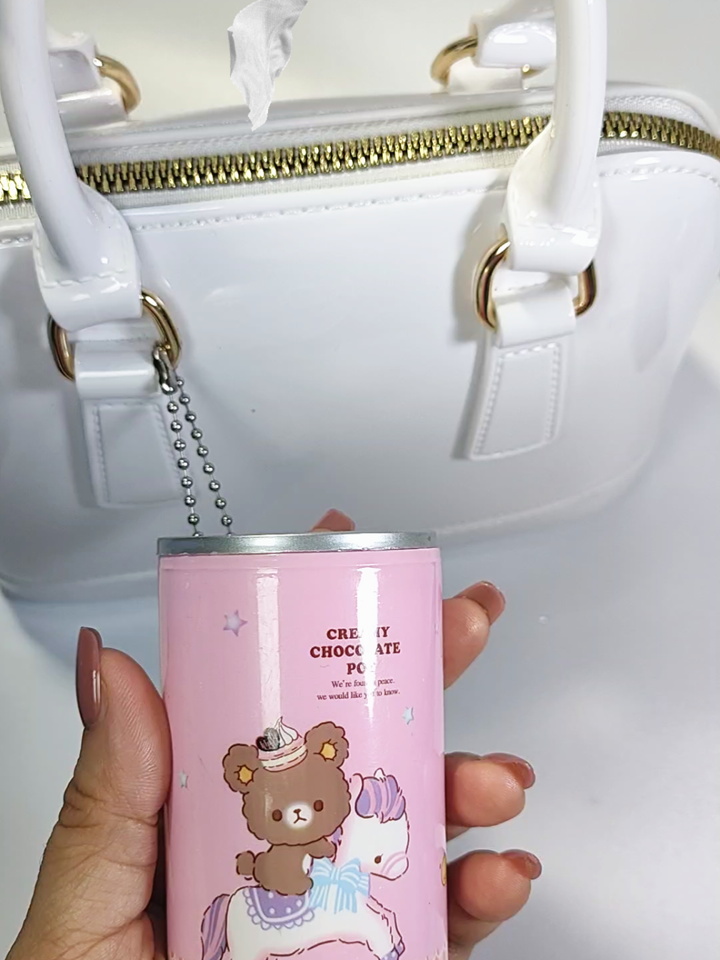 on the go wet wipes perfect for your travel & Bag 💗✨ #wetwipes #wipesincan #keychain #travelwipes #miniwipes #bagcharm #foryou 