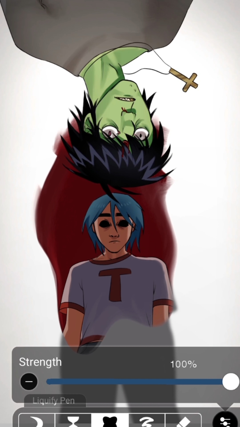 AU‼️FAKE ALL  the quality 😮‍💨  #trend #gorillaz #murdocniccals #gorillaz2d #gorillazedit #noodle #artist #fypシ #ibispaint 