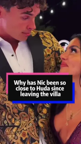 Why has Nic been so close to Huda since leaving the villa, even when his girlfriend is around? The real reason is quite touching.#fyp #usa #celebrity #huda 