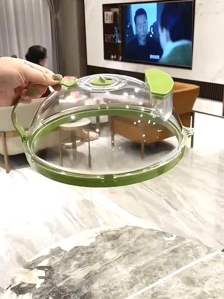 有了这个盖子，微波炉热菜再不会四处飞溅，内壁都是油污壳，盖食物时也不会干燥#方便又实用