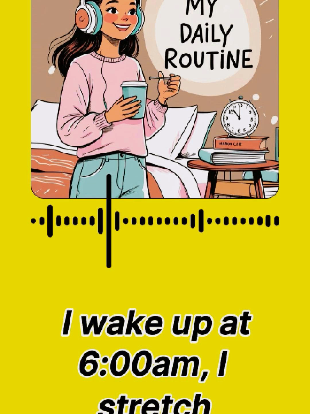 🎧My Daily Routine in English – Listen, Learn, and Speak Like Me! // #EnglishSpeakingPractice #DailyRoutine #englishforbeginners #LearnEnglish