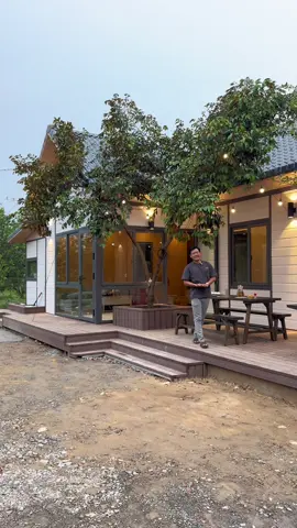 Nhà lắp ghép sân vườn #tranhieunhalapghep #nhalapghep #minihouse #smarthome 