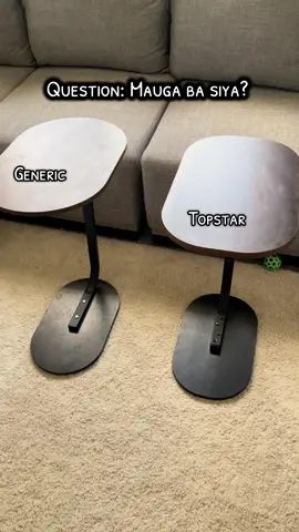 Comparing Topstar Sofa Side Table and generic similar looking side table purchased here din in TikTok.  #topstarsidetable #topstarfurnitures #sidetable #laptoptable #homedeco #homeinspo