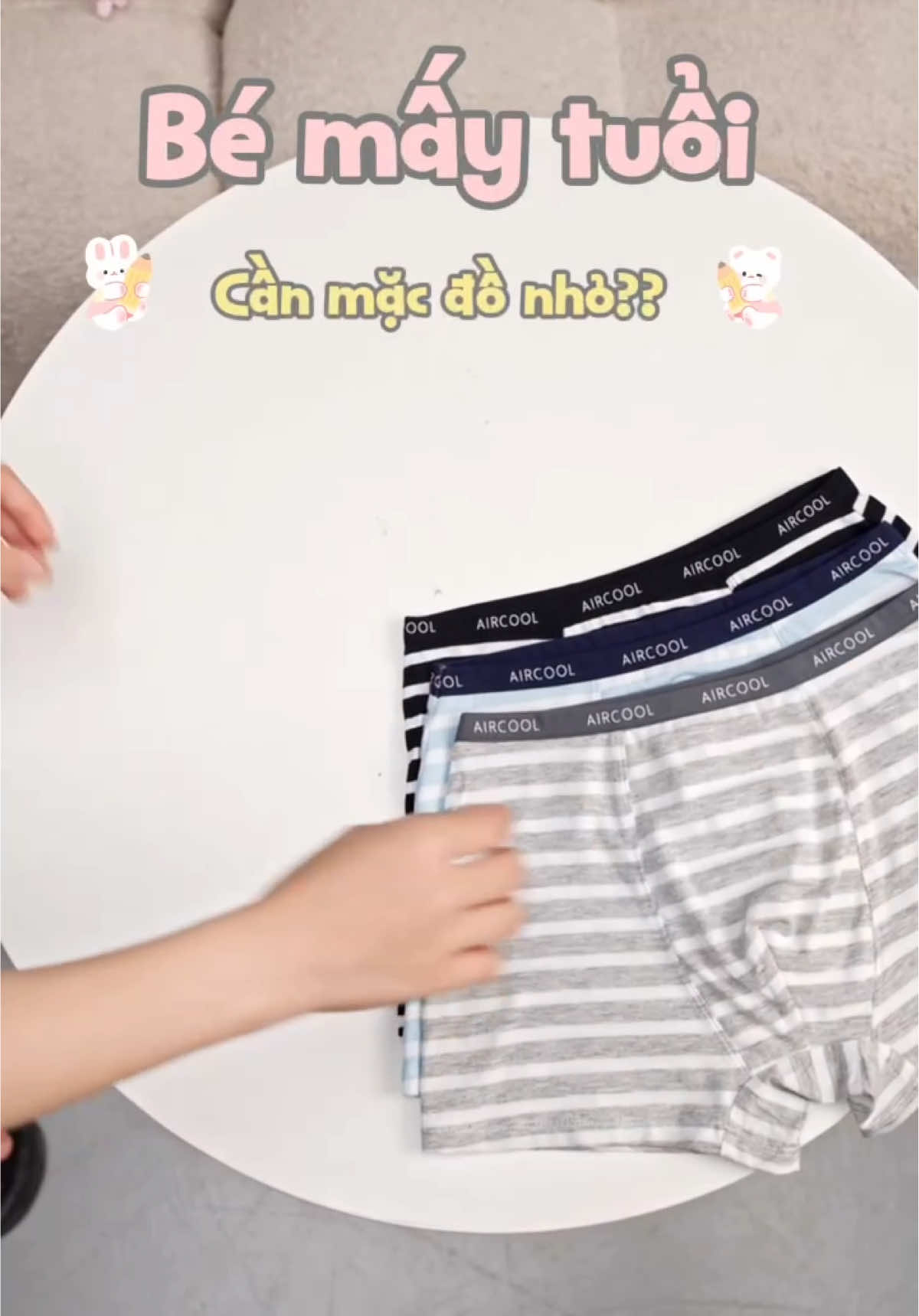 Quần chíp đùi bé trai Aircool cotton mềm mát #aircool #mevabe #cotton #quanlotbetrai #sipbettai #quanbetrai 