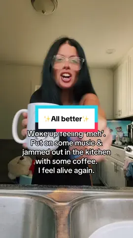 If this is your vibe,  coffee, music from a simpler time, and sub par dance moves to recharge your battery, than we should be friends! ( My toddler is stumbling around, but he let me have my moment 😅)  #alltimelow  #dearmaria   #coffee   #recharge  #toddlermom   #danceitout   #rocmomtok   #momlife   #momtok   #realmomsoftiktok   #tiktokmom   #fyp 