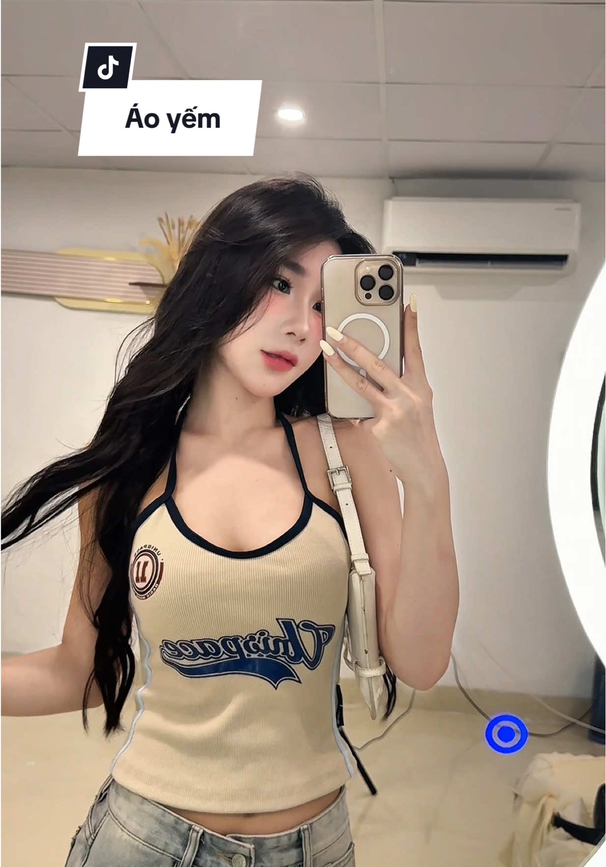 Áo yếm này mặc lên bị xinh áa😍😍 #xh #thoitrangnu #review #ao 