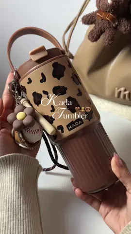 cute tumbler from @KADA Tumbler 🤎🍫🍪 #tumbler #tumblerwithstrww #browntumbler #vacuumtumbler #watertumbler #cutetumbler #kadatumbler #kada #KADAtumbler #KADAHydrate #KADAStyle #watertumbler