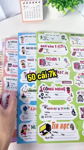 Trả lời @Tạp Hoá Nhà Gạo 50 cái nhãn dán sách vở giá chỉ 7k @Em Thuý gia dụng  @Em Thuý gia dụng  @Em Thuý gia dụng #emthuygiadung #nhandan #nhanvo #nhanten#salevuifreeship#salegiuathang 