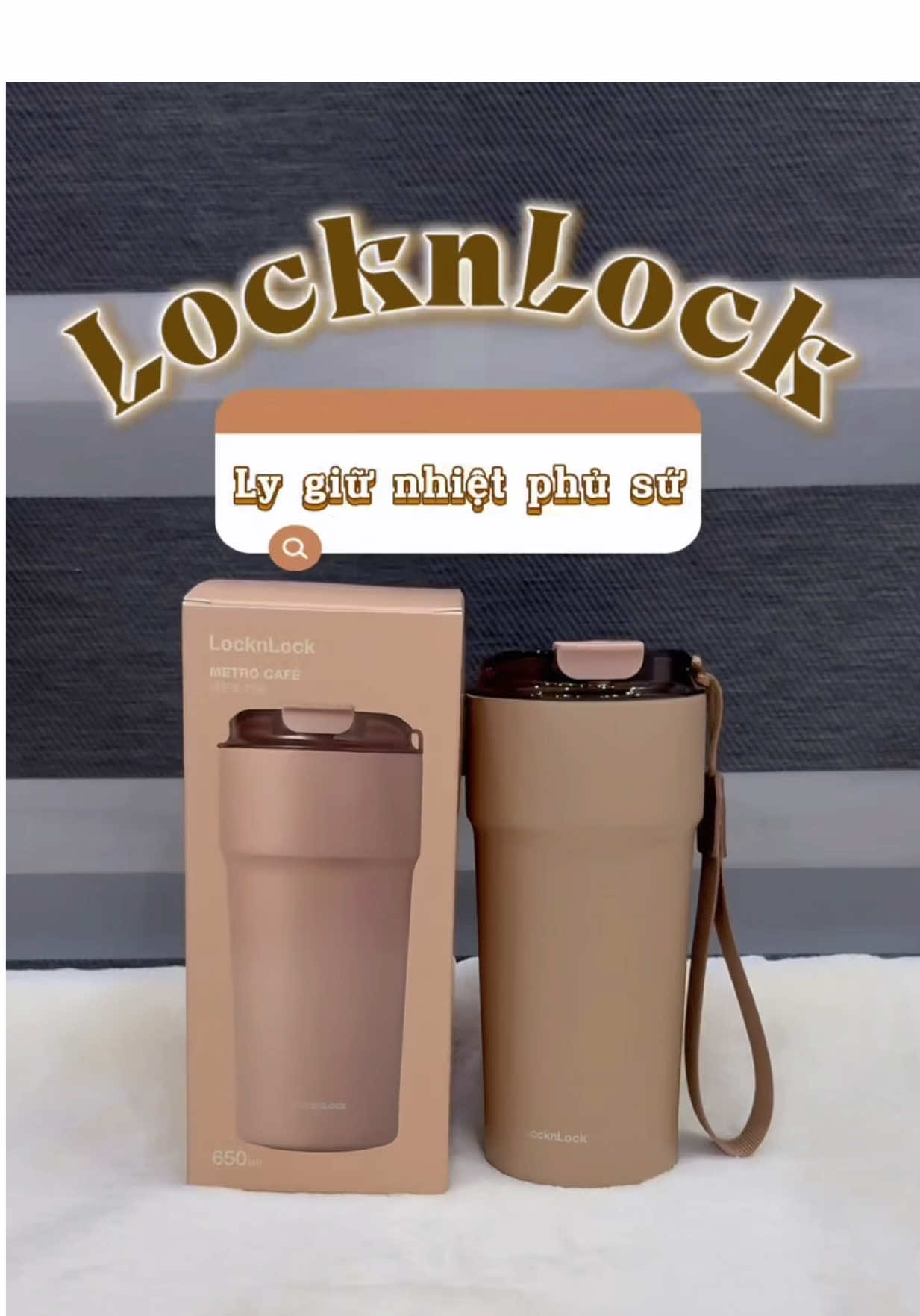 Ly giữ nhiệt phủ sứ LocknLock Metro Cafe đúng kiểu Sang - Xịn - Mịn luôn á 🥇 Rinh ngay 1 em kẻo hết màu nha 🥹 #locknlock #lygiunhiet #binhgiunhiet #lygiunhietphusu #dogiadung #xuhuong #trending #fyp 