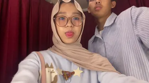 pacarr akuu ketinggian sihh jdi ga keliatan kan mukanya huuu #fypp #bucin #photobox 