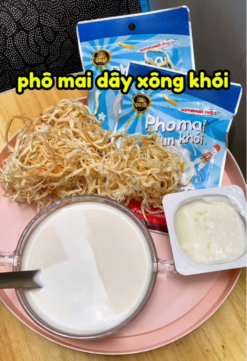 phô mai dây xông khói đã tách sợi 50g #phômaihunkhói #phômai #solse 
