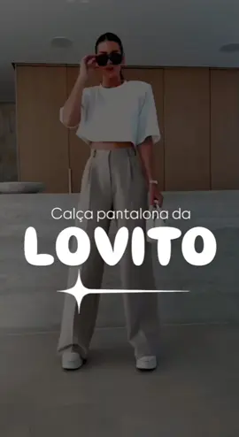 Sua calça Pantalona Lovito da Shoppe #roupasfemininas #shoppe #calca #look #calcapantalona 