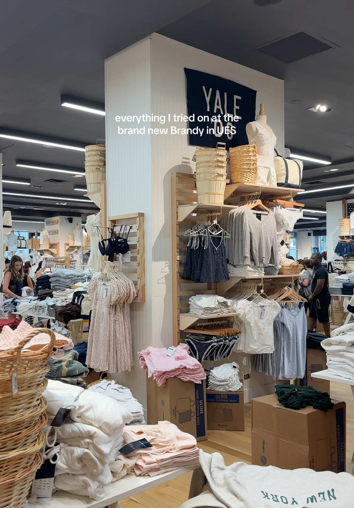 everything I tried on at the new UES Brandy Melville 🌟 #nyc #brandy  #uppereastside #tryon #haul #shopping #fashion 