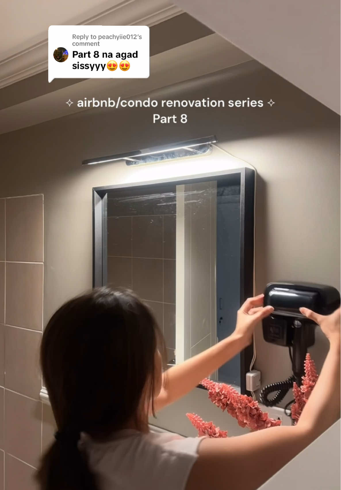 Replying to @peachyiie012 PART 8! 🫶🏻 #airbnb #airbnbhost #condo #condoliving #renovation #renovationproject 