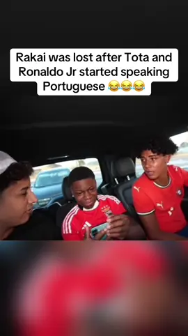 Rakai was lost after Tota and Ronaldo Jr started speaking Portuguese 😂😂😂 #fypツ #viral #rakai #ronaldojr #tota 