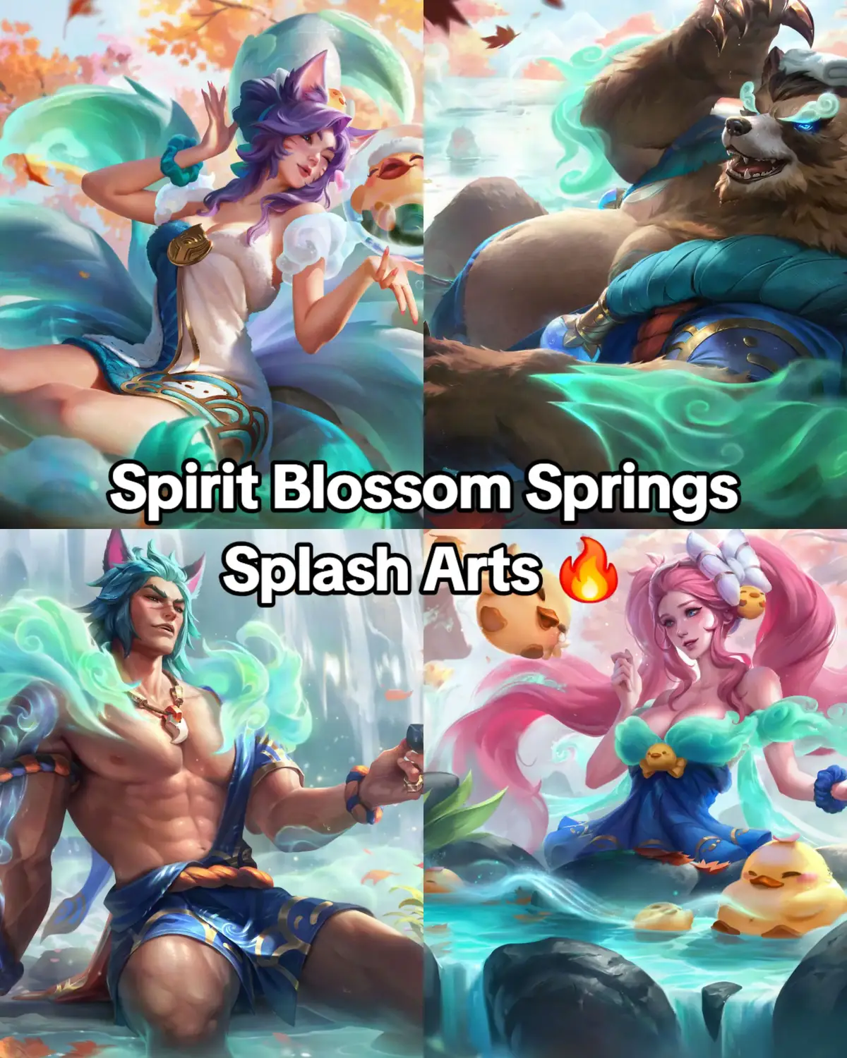 Spirit Blossom Springs Splash Arts in league of legends #leagueoflegends 