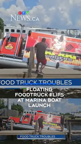 Floating food truck flips at Turkey Point marina A plan to feed partiers at Pottahawk Point almost ended at the dock. CTV’s Karis Mapp reports. #ctvnews #news