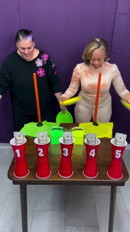 Plunger Napkin Challenge. Fan the napkin off the plunger race where the winner picks a cash prize