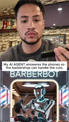 Our AI Receptionist Viora answers every call so this barbershop can focus on cuts. DM to see how it can help your business 🤖 . . . #aiagent #artificialintelligence #ai #chatgpt #entrepreneur #onlinemoney #automation   
