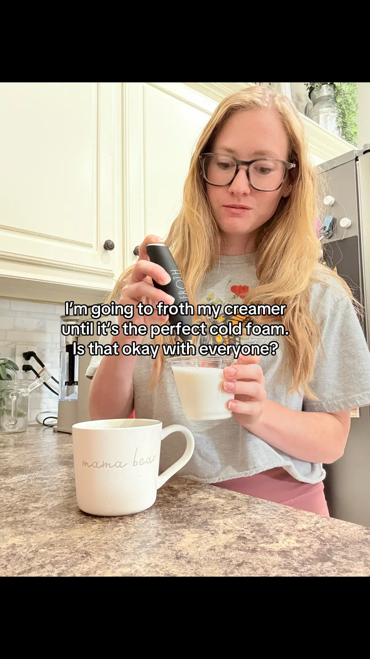 Just pretending I’m a barista! 