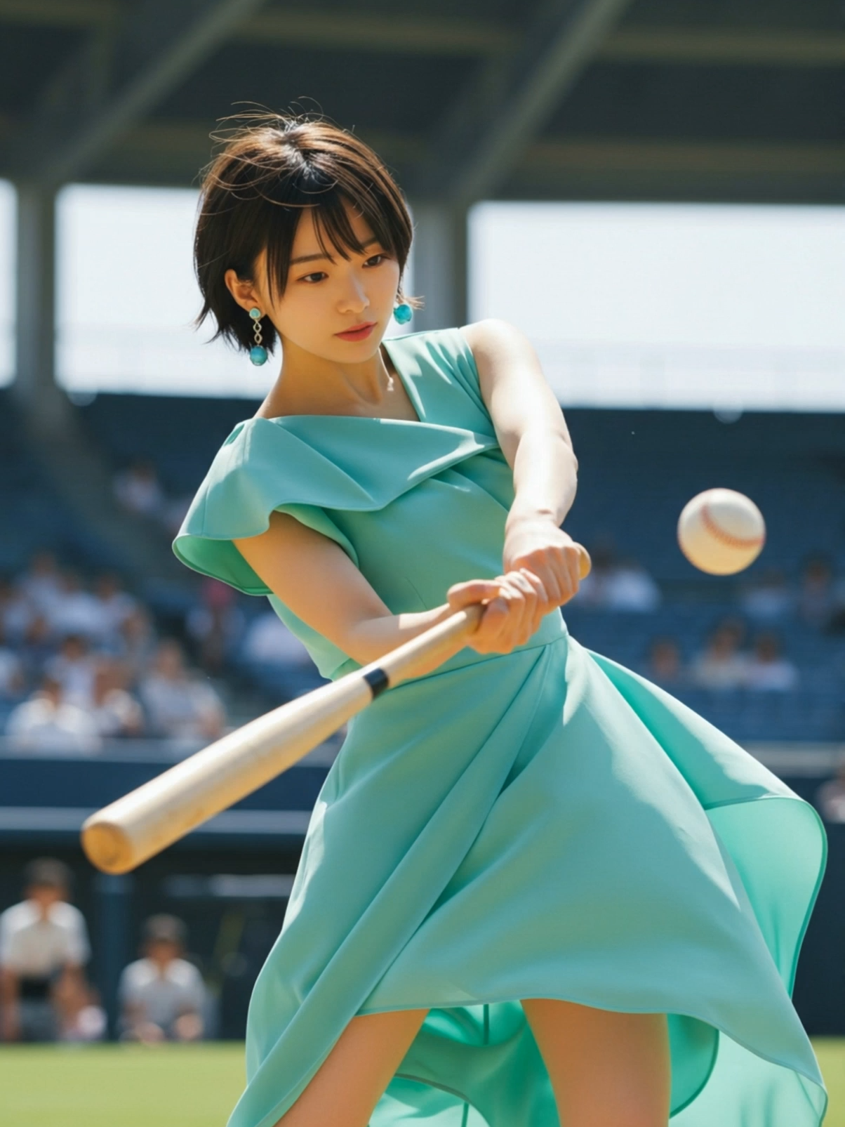 ホームラン #stablediffusion #klingai #ai美女 #ショートヘア #MLB