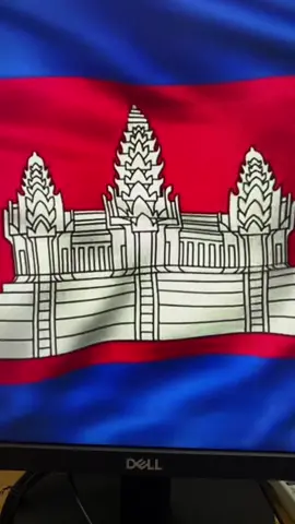 ឱ ទង់ជាតិខ្មែរ #khmerflag #cambodianflag🇰🇭 