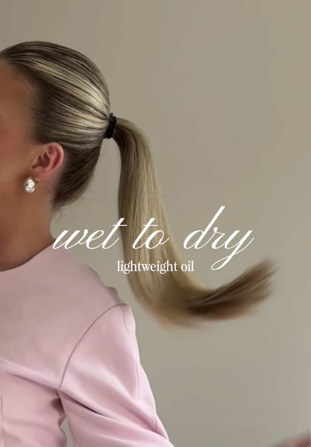 wet to dry using the lightweight oil to keep my ends protected 💕🍉💦 #hairoil #hairroutine #haircare #shine 