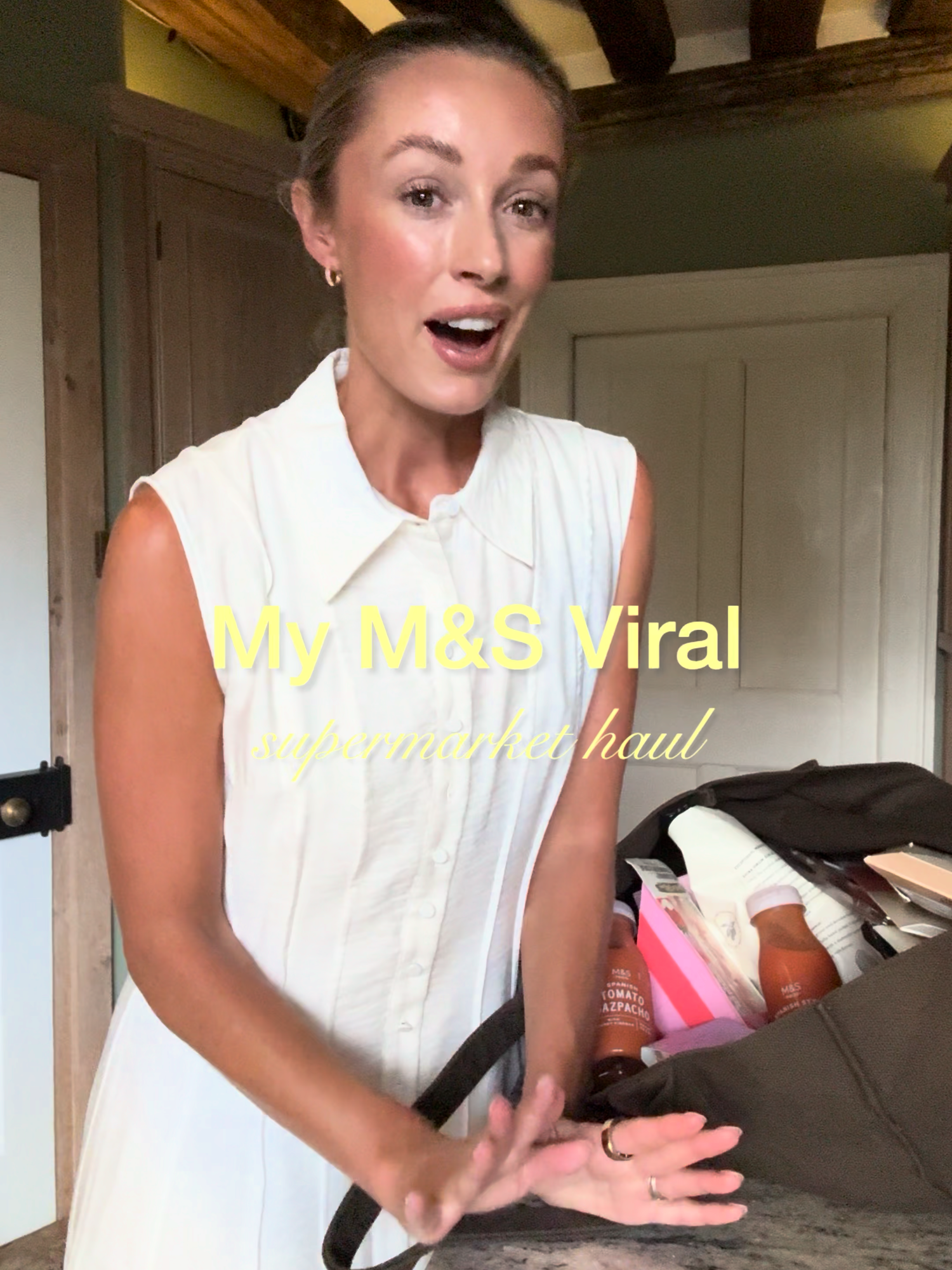 My M&S viral supermarket haul 🍓 Comment below what you've tried!! #M&sfood #viralfood