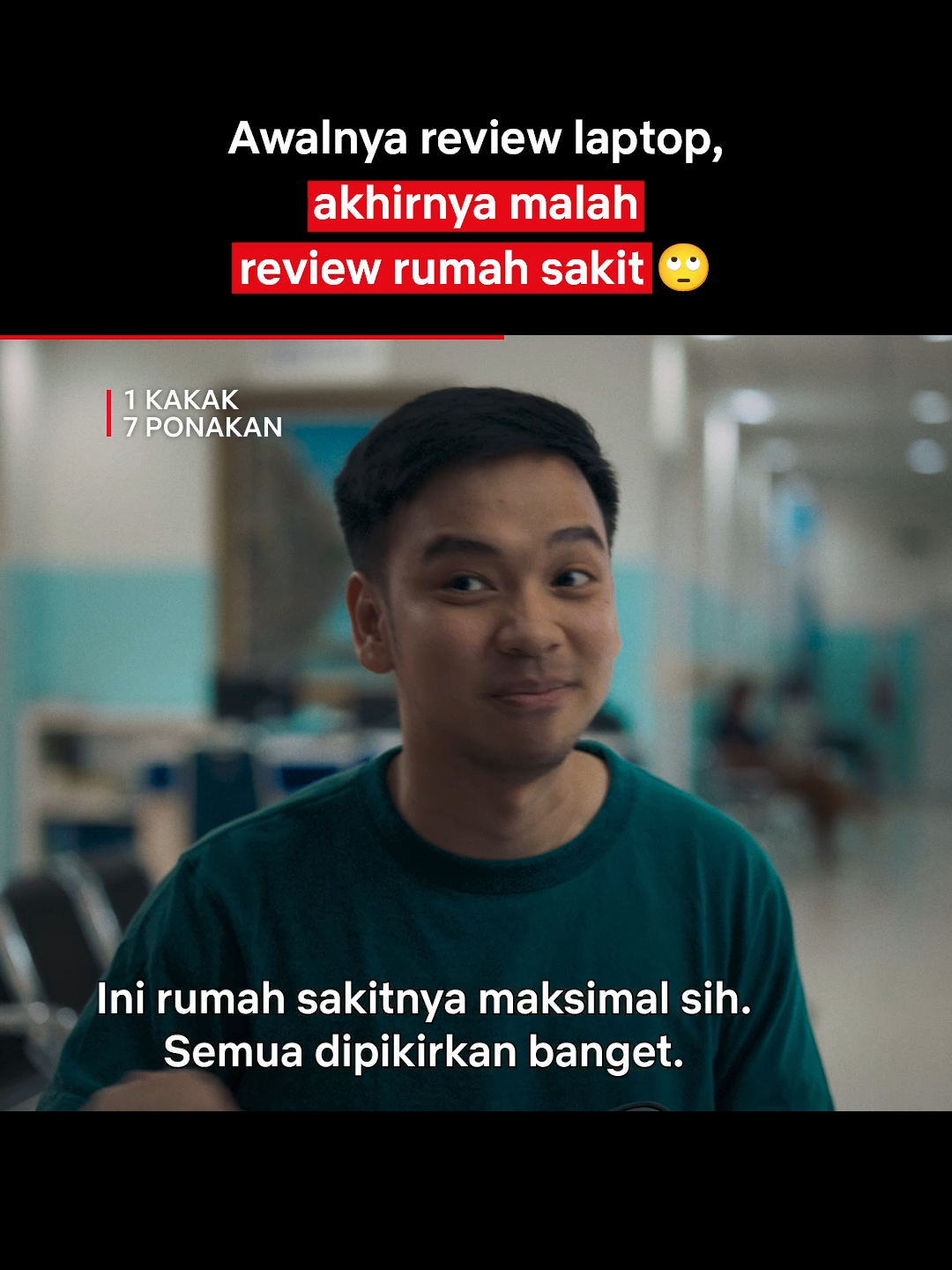 Momen langka #DavidGadgetin review rumah sakit 😂 #Netflix #ChiccoKurniawan #1Kakak7Ponakan #RekomendasiFilm