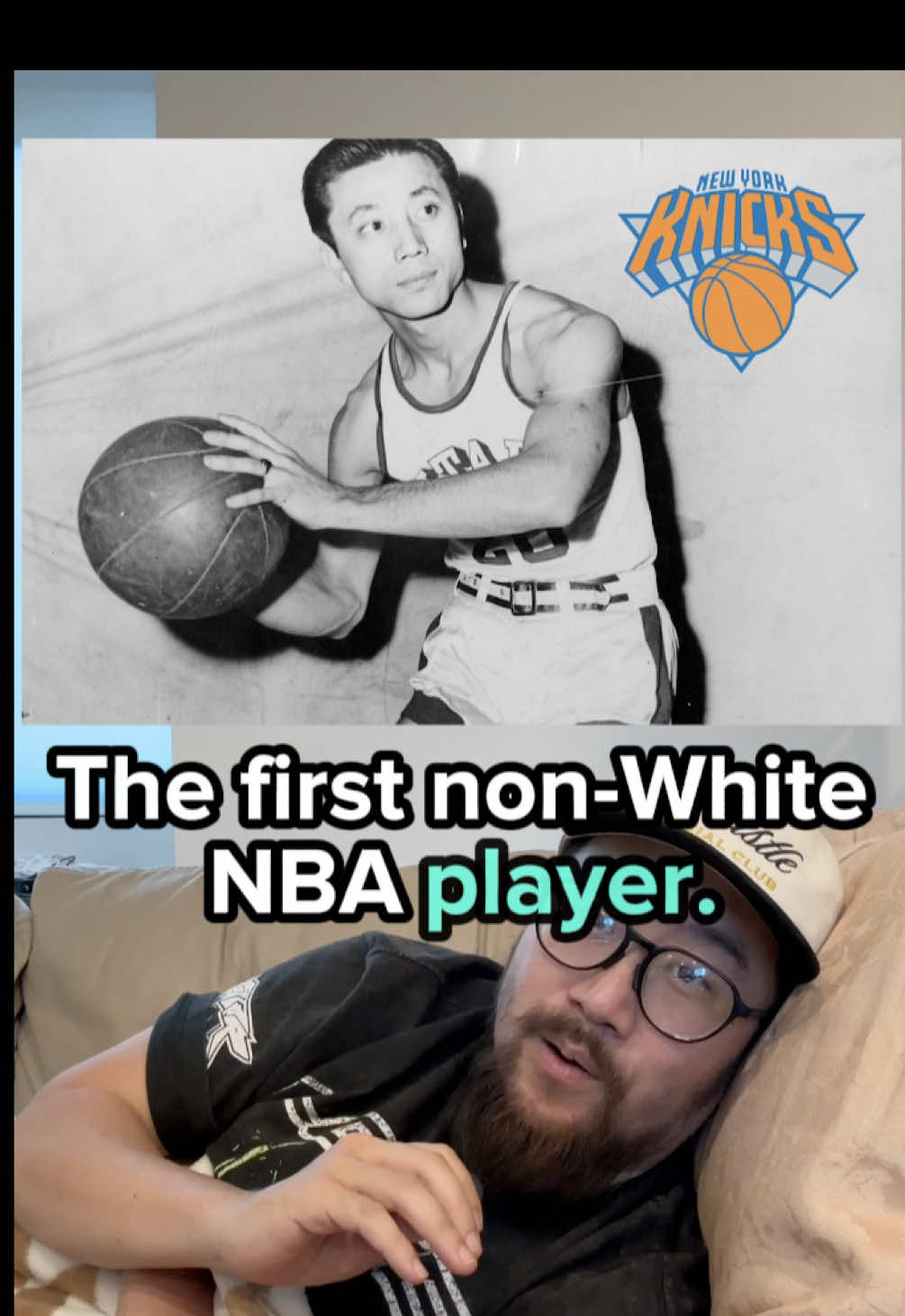 Wat played for the BAA, which was the professional predecessor to the NBA. In ‘49, the BAA merged with the NBL to form the NBA, which took up the histories of both precursor leagues. As the first non-White player in the BAA, Wat’s title as the first NBA player of color stands today. #NBA #nbahistory #ballislife #balldontlie #asianamerican #aapi #aanhpi #sportshistory #nikkei #japaneseamerican #nyknicks #knicksfan #knicksfans #historytok