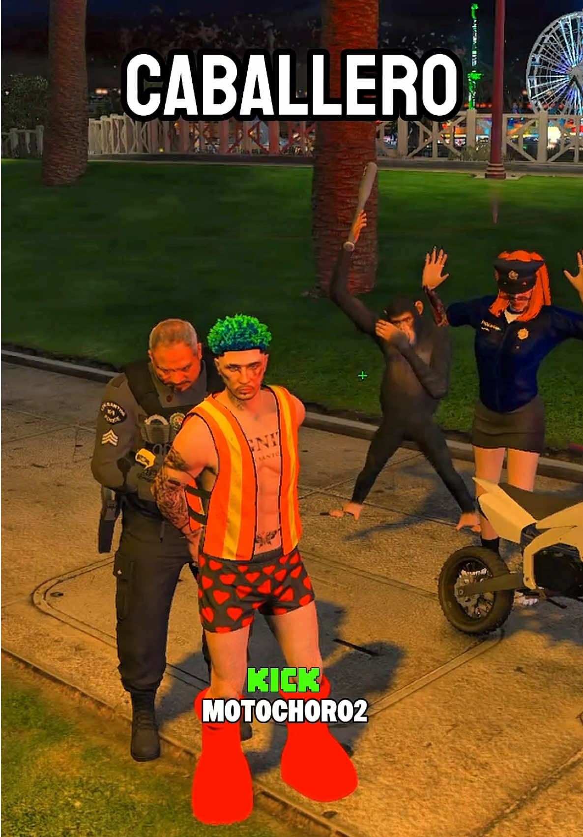 GRACIAS A JORGE EL CURIOSO NO SALÍ ARRESTADO 😂🐒#gta5 #gta5online #motochoro #gtaroleplay #rdjavi 