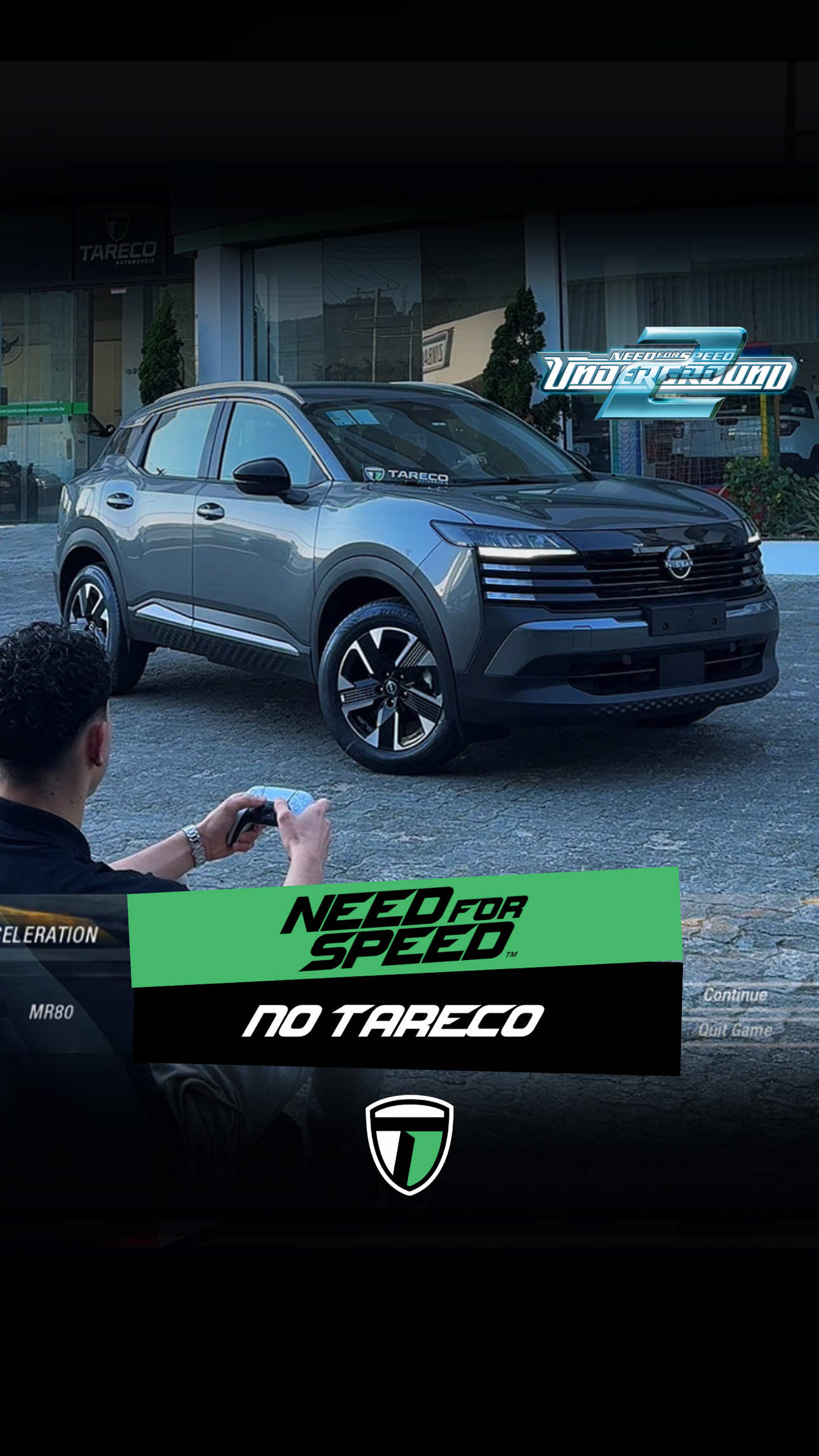 Nossa loja virou cenário de Need for Speed 🏁🎮 #Nfs #needforspeed #jogo #carro #game 