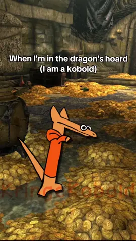 When I'm in the dragon's hoard (I am a kobold) #Kobold #Animated #toothlessdancing #Meme 