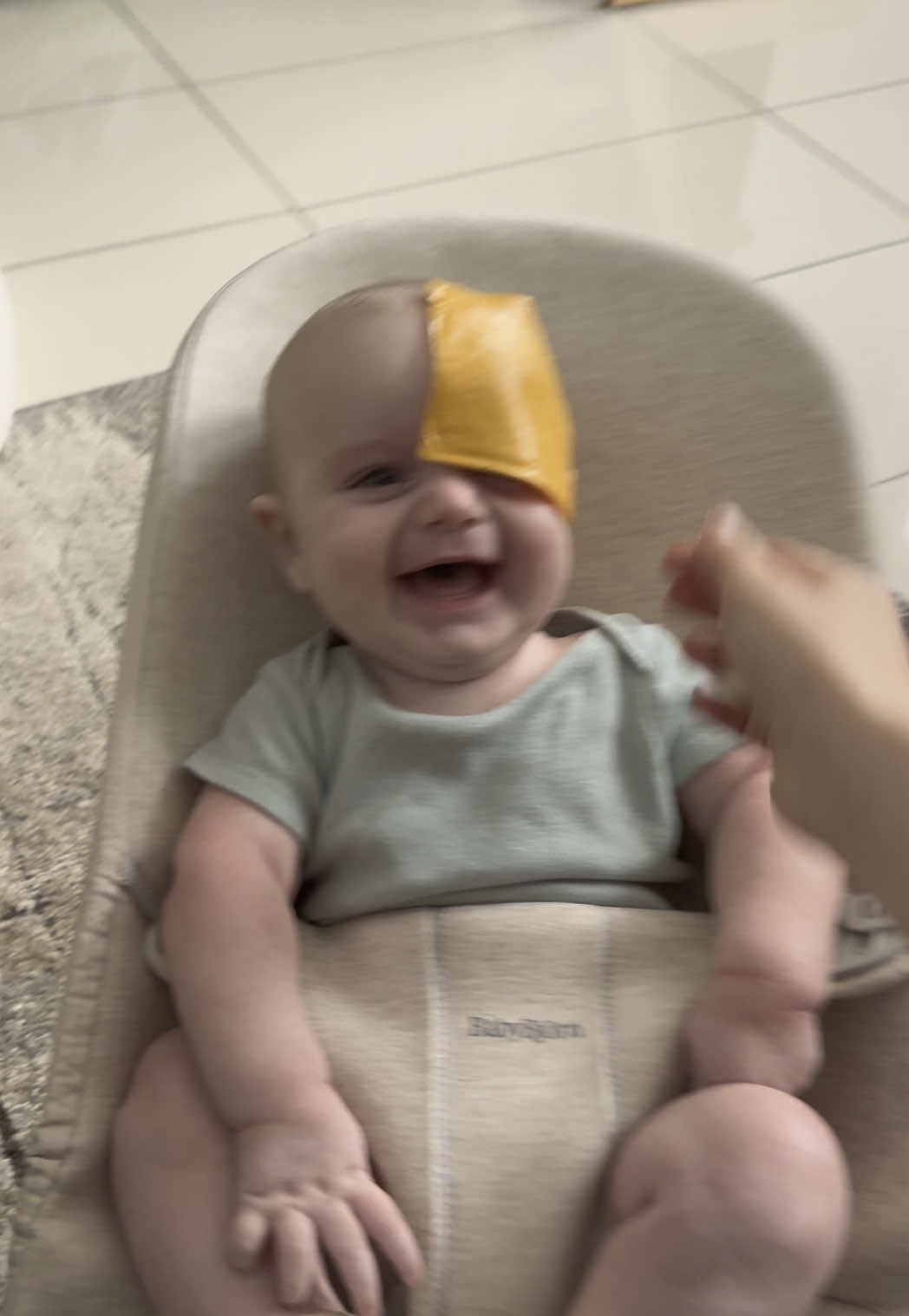 🧀😂 #baby #babyboy #giggles #babygiggles #cheese 