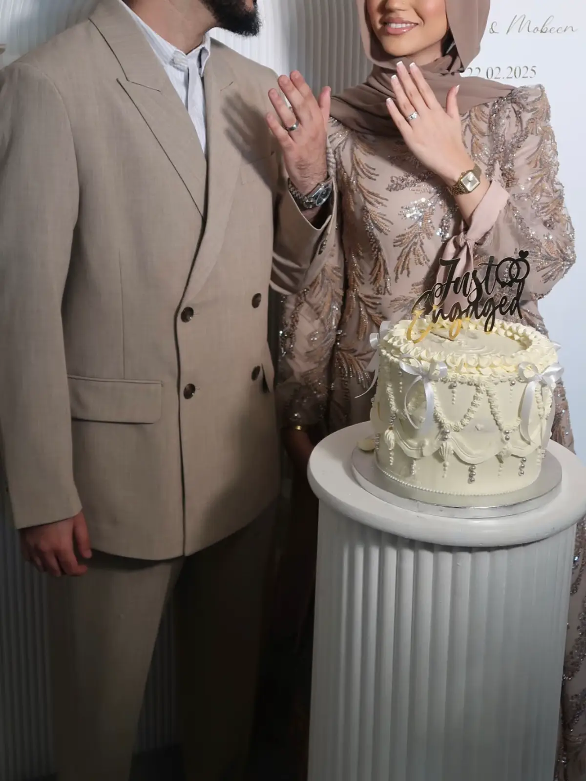 alhamdullilah 🫶🏼 #justengaged #afghanwedding #engagement 