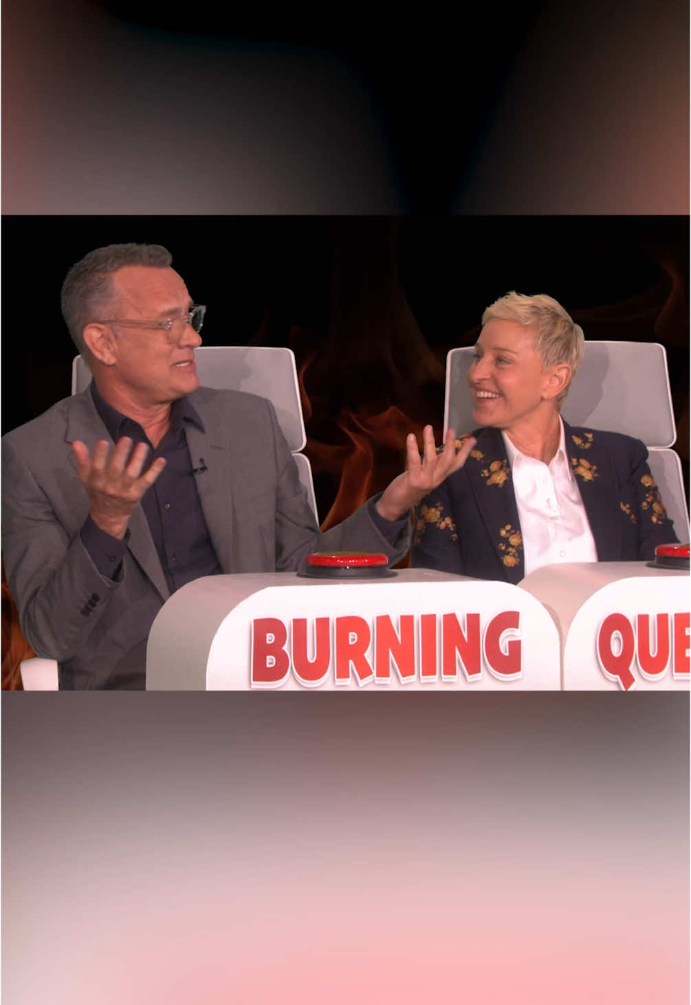 Tom Hanks revealed which co-star he was most nervous to kiss. #theellenshow #tomhanks #throwback #burningquestions 