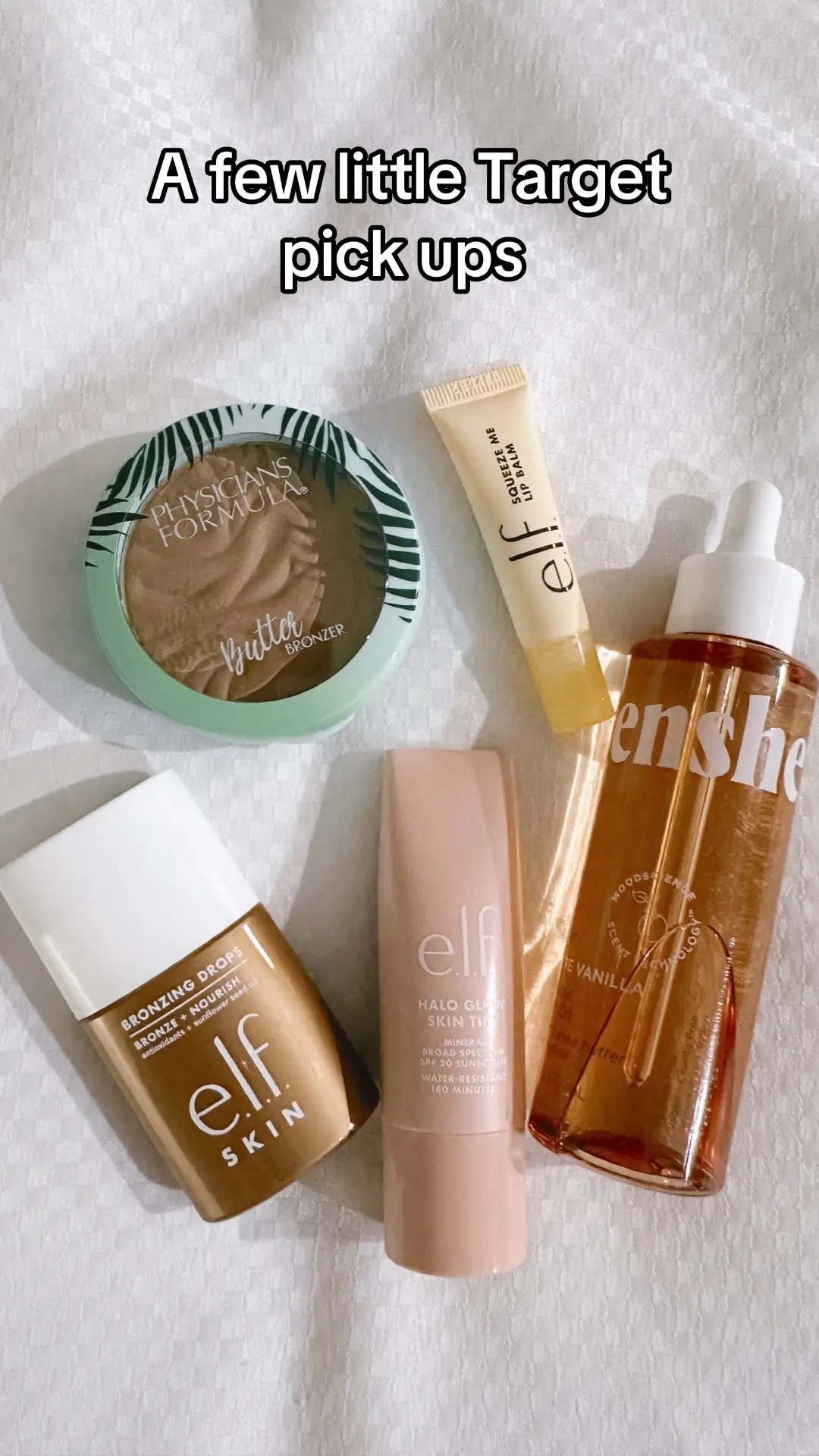 A few new goodies and a fan fave!!! #target #targetfinds @e.l.f. Cosmetics @FRENSHE @Physicians Formula 