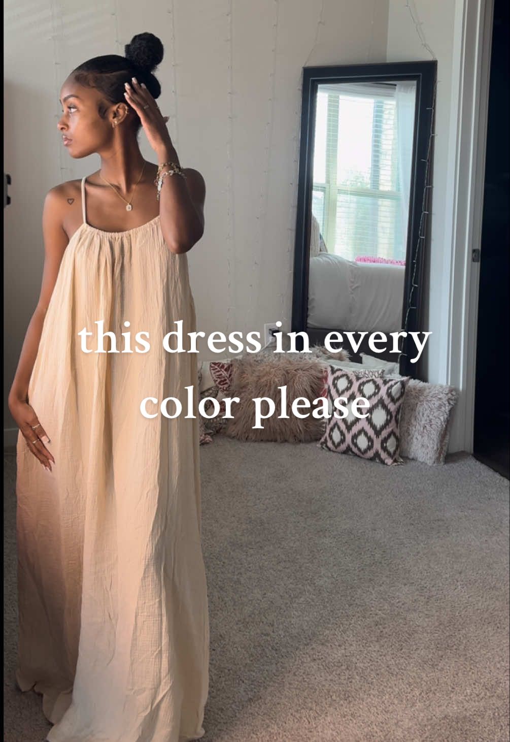 I just love this style of dresses. They are so cozy and cute. 🤎   @SHEIN  #shein #sheinhaul #sheindress #sheinfinds #sheintryon #sheinfashion