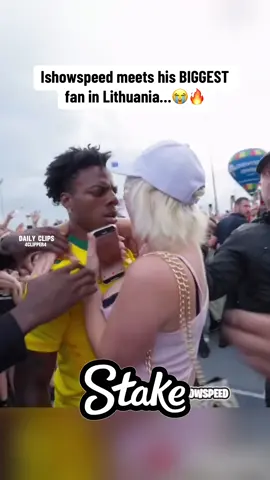 Ishowspeed meets his BIGGEST fan in Lithuania…😭🔥                    | Daily Clips | #ishowspeed #fyp #trending #viral #speed 