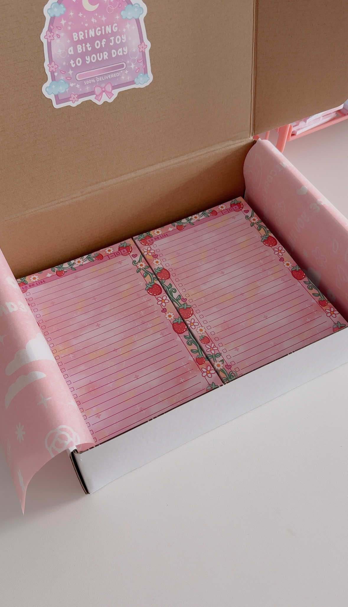 Thank you Jessica!!🥰💖#stationery #SmallBusiness #asmr #packanorder #asmrpacking #packanorderwithme #notepads 