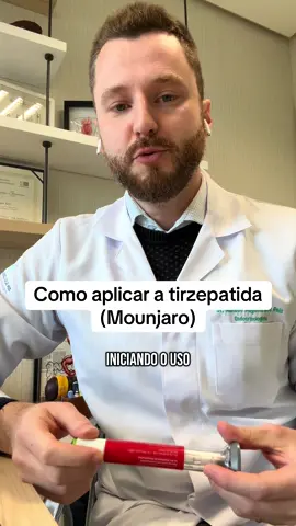 Como aplicar a tirzepatida (Mounjaro)?  #tirzepatida #mounjaro #obesidade #diabetes