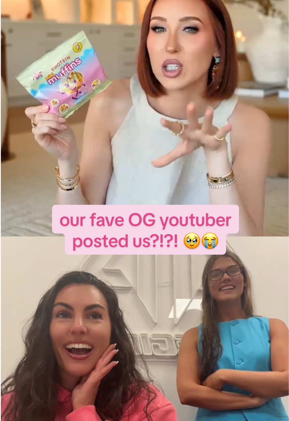 the youtube girlies KNOW how iconic this is!!! our fave @Jaclynhill 💖👑 #SmallBusiness #startup #jaclynhill #highprotein 