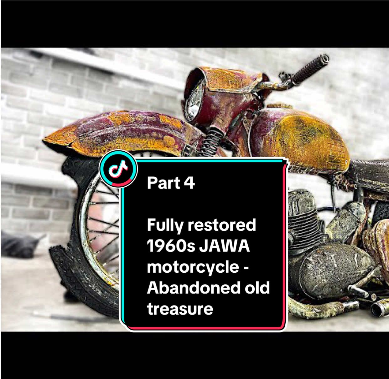 Part 4: Fully restored 1960s JAWA motorcycle - Abandoned old treasure #amazing #restored #restoration #abandoned #motorcycle 