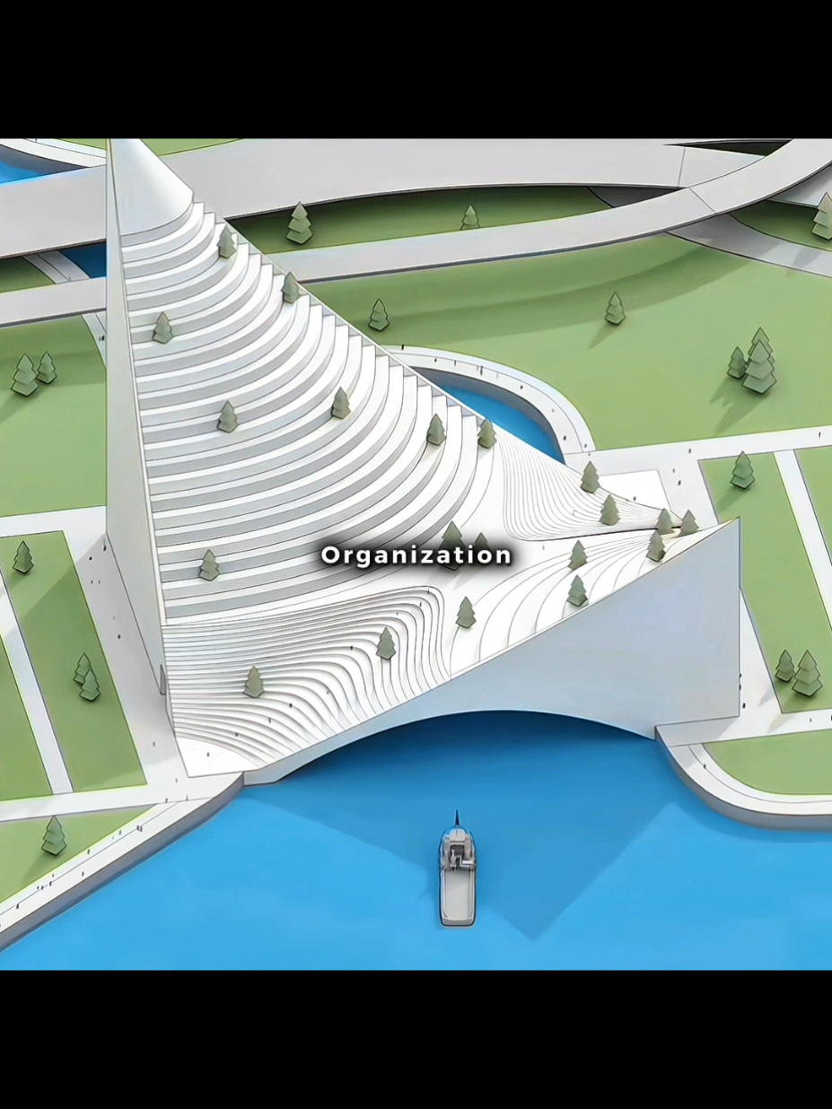 How to Span a River with Diplomacy and Design 🌐🚢 #engineering #architecture #3danimation #LearnOnTikTok #buildings #fyp 