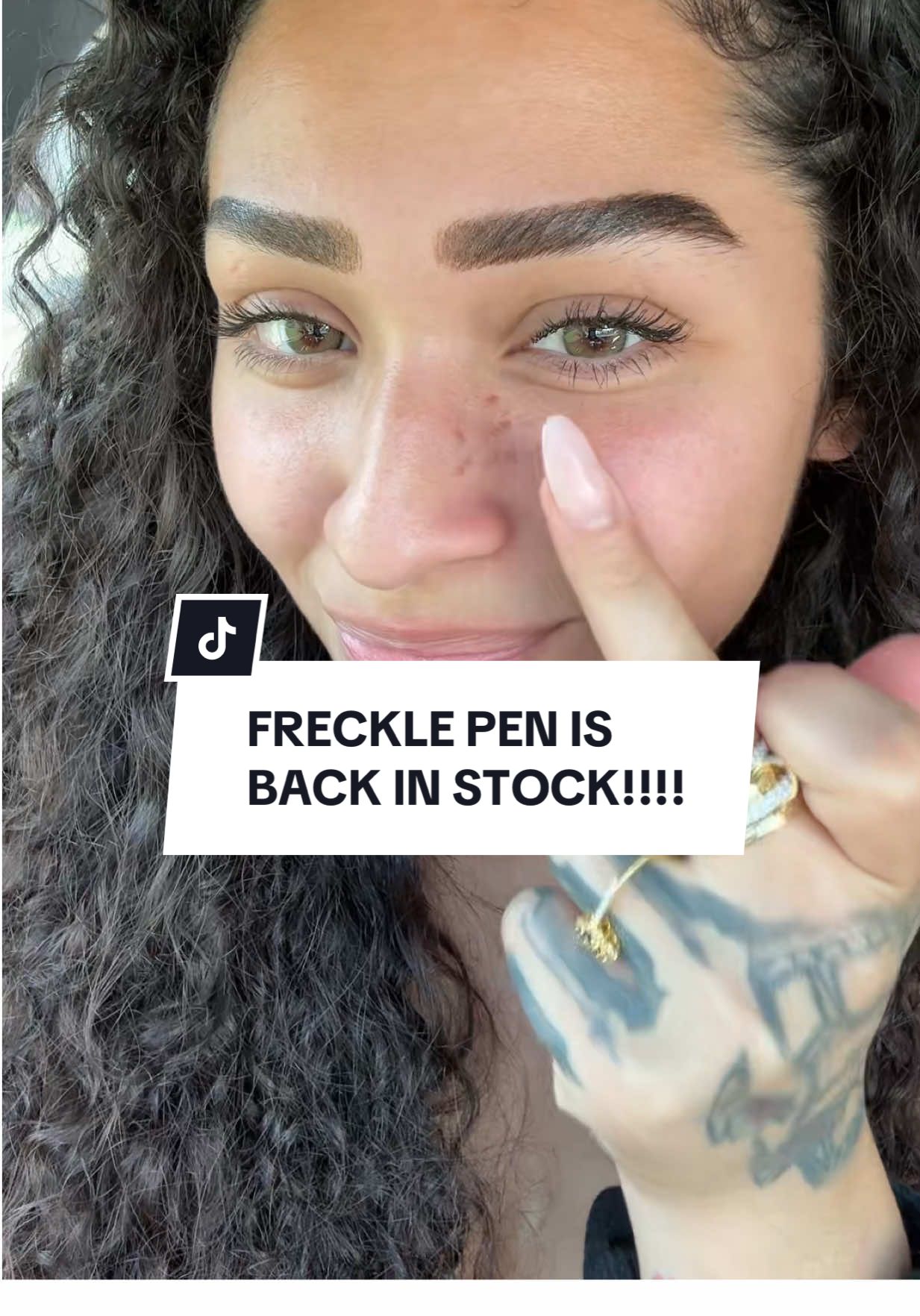 ITS BAVK IN STOCKK!!! #freckles #frecklesgirl #fyp #beauty #makeup #makeuptutorial #beautyhacks #beauty #frecklesgirl 