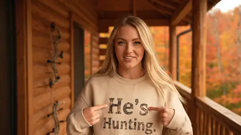 Might As Well Be Ready For When People Ask Where He is This Winter!😂👇 #hunting #deer #fyp #foryoupage #tiktokmademebuyit #tiktokshop #shop #sweatshirt 