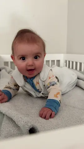 teddy is the smiliest boy after nap time 😴🩵 #momof2 #fyp #secondtimemom #infant #precious #momtok #Lifestyle 