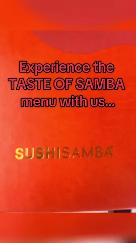 An unforgettable evening at @sushisamba — a masterclass in flavour, elegance, and experience 🍣✨ Every dish was a work of art, shared with the best company. Thank you to @AUTOID for curating such a special night.  Taste of Samba Signature tasting menu: EDAMAME sea salt and lime PLANTAIN CHIPS all amarillo CRISPY YELLOWTAILTAQUITOS avocado, miso SALMON SEVICHE tamarind, sesame, seaweed, macadamia KANPACHI TIRADITO yuzu, black truffle oil, garlic, chive GREEN BEAN TEMPURA black truffle aioli ROBATA LAMB CHOP red miso and lime GRILLED TIGER PRAWNS yuzu kosho butter GRILLED TENDERSTEM BROCCOLI CALIFORNIA ROLL snow crab, cucumber, avocado, citrus mayo, truffle oil CHOCOLATE BANANA CAKE maple butter, plantain chip, vanilla rum ice cream #SushiSamba  #TastingMenu  #FineDining #LuxuryExperience  #london  #fyp  #viral 