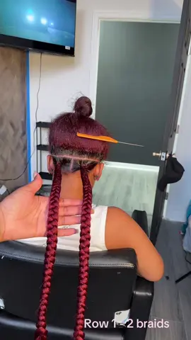 Jumbo Knotless Layout 😍😍😍 #insightcreatorsearch 